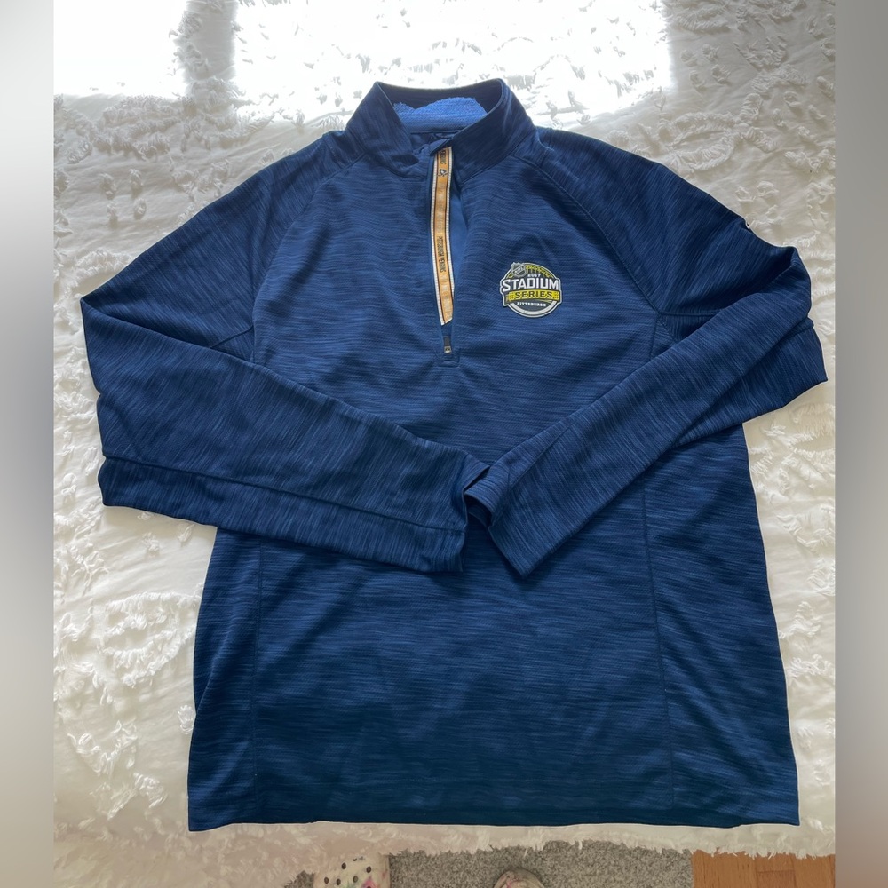 Pittsburg Penguins NHL 2017 Stadium Series navy blue pullover Size M SKU 49